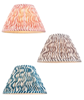 300mm Pleated Ripple Fabric Shade - 3 Colour Options