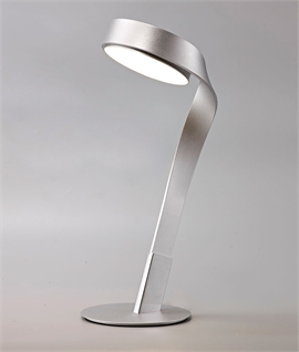 Silver Polished Chrome Table Lamp - 10 watt LED 
