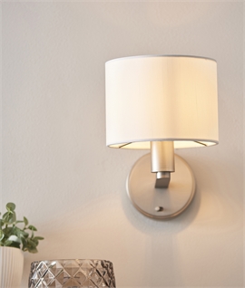 Contemporary Switched Wall Light with Shade