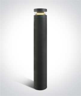 Anthracite 20W LED 960mm Tall Bollard - IP65 Rated 