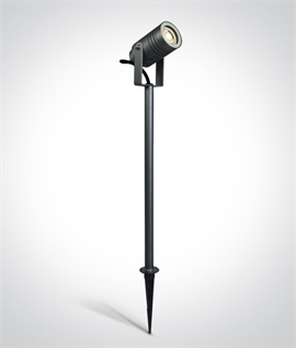 Tall Garden Spike Light Height 700mm - Anthracite 10W GU10 
