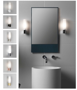 Modern Slim Tubular Glass Wall Light for Bathroom Use