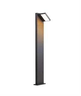 Modern LED Bollard Light with Adjustable Lamphead