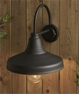 Farmhouse Curved Arm Hanging Exterior Wall Light