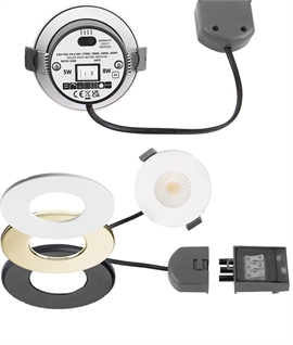 Fire Rated LED Downlight with Changeable Wattages and CCTs