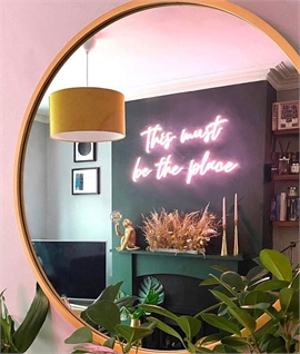 Pink Neon LED Wall Sign This Must Be The Place