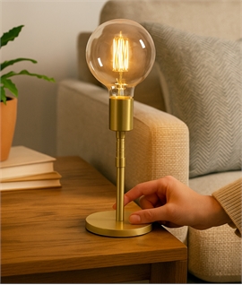 Touch Dimmable & Flexible Stem Table Lamp - Gold Finish