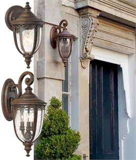 Period Style Bronze Exterior Bracket Lantern - 2 Sizes