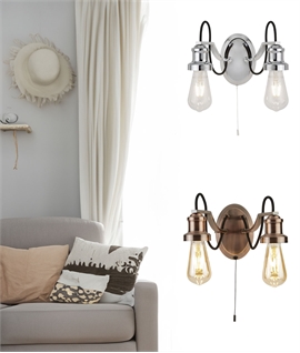 Nautical Style Traditional Wall Light with Pull Cord