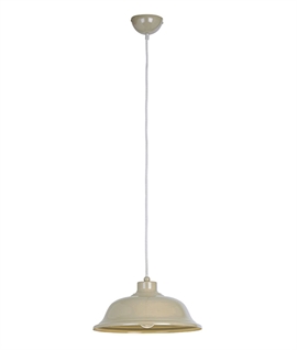 Traditional Metal Pendant with Flared Reflector