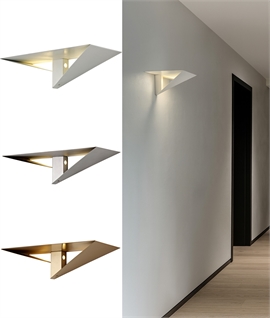 Triangular LED Wall Light - Up & Down Illumination - 3 Finishes