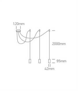 3 Flex Spider Pendant for Decorative Lamps - Black or Brass