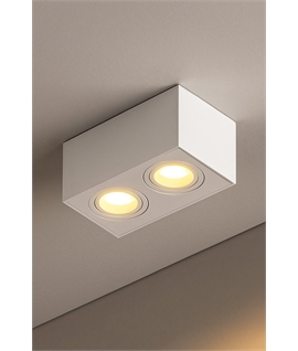 Last One Azzardo AZ 2823 Rectangular Surface Mounted Double Lamp Downlight IP44