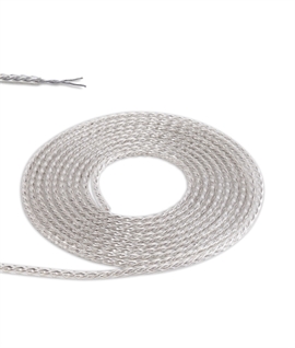 1m Clear Twisted Two-Core Cable - 0.75mm