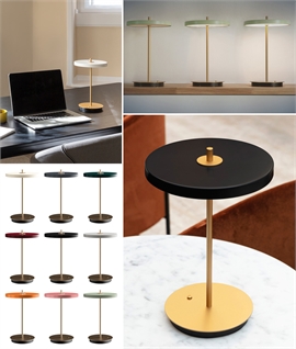 Slim Profile Danish Designed LED Table Lamp - 9 Colours