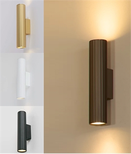 Aluminium Up & Down Fluted Design Wall Lights