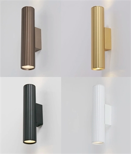 Aluminium Up & Down Fluted Design Wall Lights