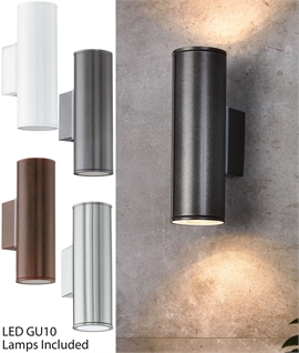 Exterior Up and Down Wall Light - Height 200mm