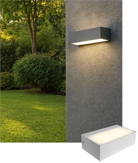 170mm LED Wall Light with Up/Down Beam – Anthracite or White, IP65