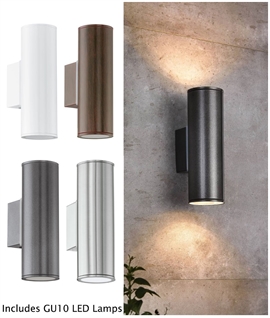 External Up Down Stainless Steel Modern Outdoor Wall Sconce Light Built In LED