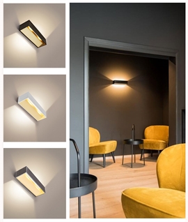 Contemporary LED Rectangular Wall Light: Dual Illumination