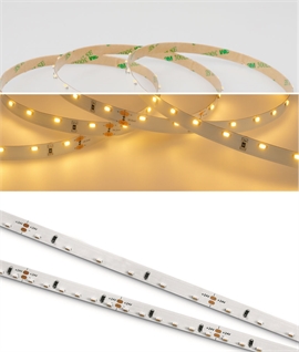 Side Lighting LED Tape Light, 4.8W or 14.4W per Metre, 60 or 120 LEDs per Metre, 8mm Wide, 5m Reel