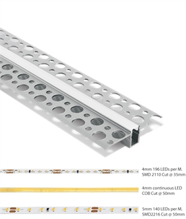Ultra-Narrow Plaster-In Aluminium LED Profile for Precision Lines of Light