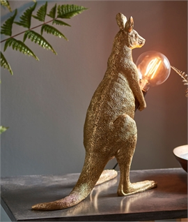 Kangaroo Vintage Gold Table Lamp