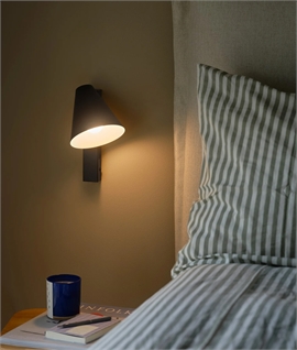 Wall Light with Adjustable Shade & Integrated USB-C Port