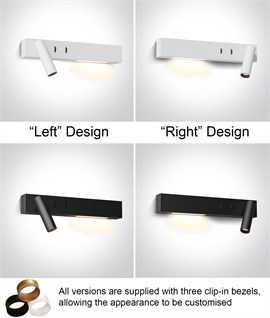 Adjustable Bedside Wall Light with Reading Spot and Ambient LED