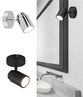  Adjustable Single Spot Bathroom Light IP44 - 2 Options