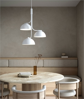 Scandi-Design Long Drop Triple Shade Pendant