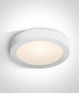 White or Black Slim Circular LED Ceiling Light