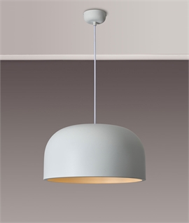 Scandi-Style Dome Pendant in 4 Colours - 43cm Diameter