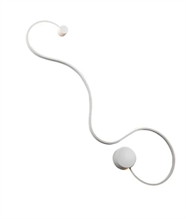 Slim Profile LED White Swirl Wall Light - Height 940mm Last One - priced to clear