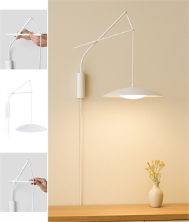 Priced to Clear - Wall-Mounted Pendant Light with Adjustable Drop & Wiring Options