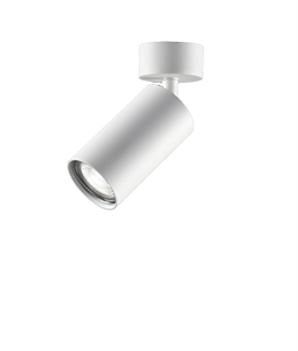 Slim White Adjustable Spotlight with Adjustable Diffuser - Wall or Ceiling