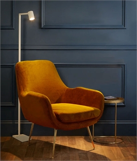 Modern Slim Floor Lamp with Adjustable Spotlight for Reading