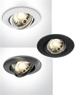 Adjustable Recessed Mains Spot for GU10 Lamps