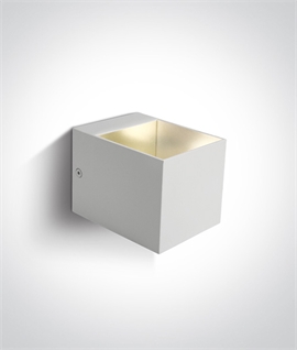 Cube Aluminium Square Wall Light with Mirror Reflector 