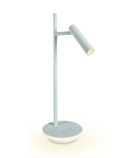 LED Reading Table Lamp - Illuminated on Base 
