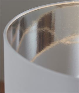 Elegant Polished Chrome Glass Table Lamp