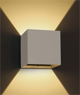 Wide Beam LED Up and Down Wall Light - IP54 Rated