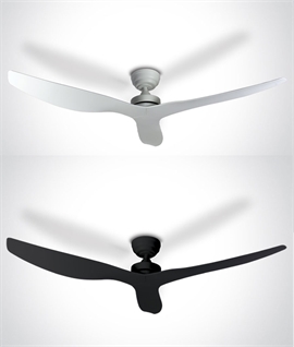White or Black 3 Blade Ceiling Fan - Diameter 1320mm 