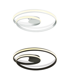 Flush Mounted Swirl LED 30w Ceiling Light - 2 Options
