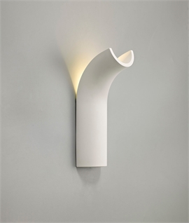 LED Plaster Uplighter Wall Light - Paintable