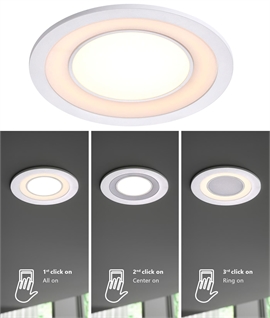 Recessed White LED Downlight - Diameter 145mm