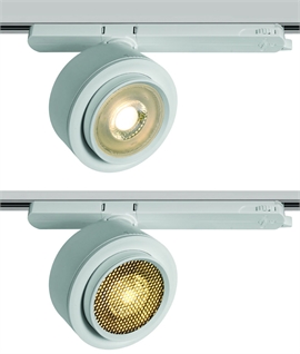 Adjustable Track Spotlight 25w COB LED & Removable Honeycomb