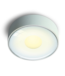 Puck Downlighter in White Integrated 6w LED - IP65 & Dimmable