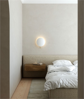 Curved Circular Wall Light for Indirect Soft Light